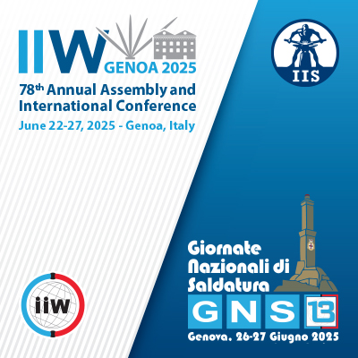 78th IIW Annual Assembly and International Conference and Giornate Nazionali della Saldatura GNS13